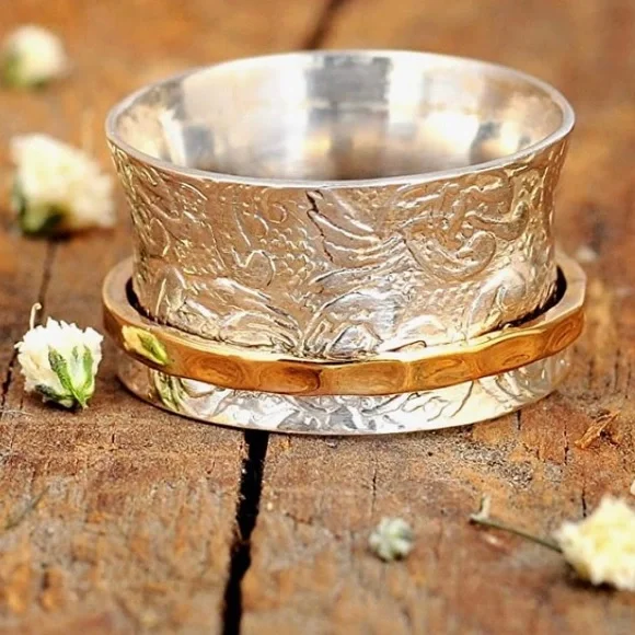 Sterling Fidget Ring - Picture 3 of 5